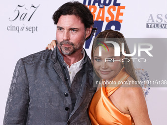 Aaron Phypers and wife Denise Richards arrive at the 30th Annual Race To Erase MS Gala held at the Fairmont Century Plaza on June 2, 2023 in...