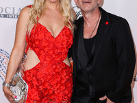 Lindsay Faustino and David Faustino arrive at the 30th Annual Race To Erase MS Gala held at the Fairmont Century Plaza on June 2, 2023 in Ce...