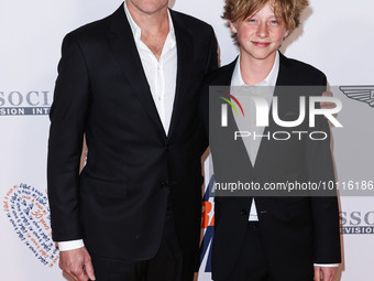 James Tupper and son Atlas Heche Tupper arrive at the 30th Annual Race To Erase MS Gala held at the Fairmont Century Plaza on June 2, 2023 i...