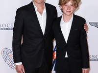 James Tupper and son Atlas Heche Tupper arrive at the 30th Annual Race To Erase MS Gala held at the Fairmont Century Plaza on June 2, 2023 i...