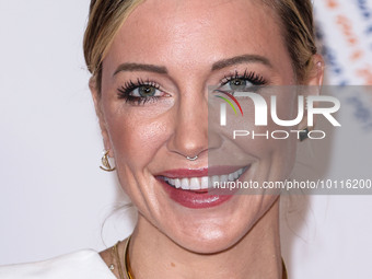 American actress Katie Cassidy arrives at the 30th Annual Race To Erase MS Gala held at the Fairmont Century Plaza on June 2, 2023 in Centur...