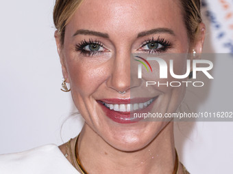 American actress Katie Cassidy arrives at the 30th Annual Race To Erase MS Gala held at the Fairmont Century Plaza on June 2, 2023 in Centur...