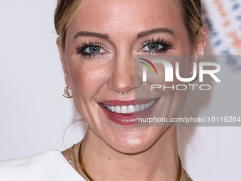 American actress Katie Cassidy arrives at the 30th Annual Race To Erase MS Gala held at the Fairmont Century Plaza on June 2, 2023 in Centur...