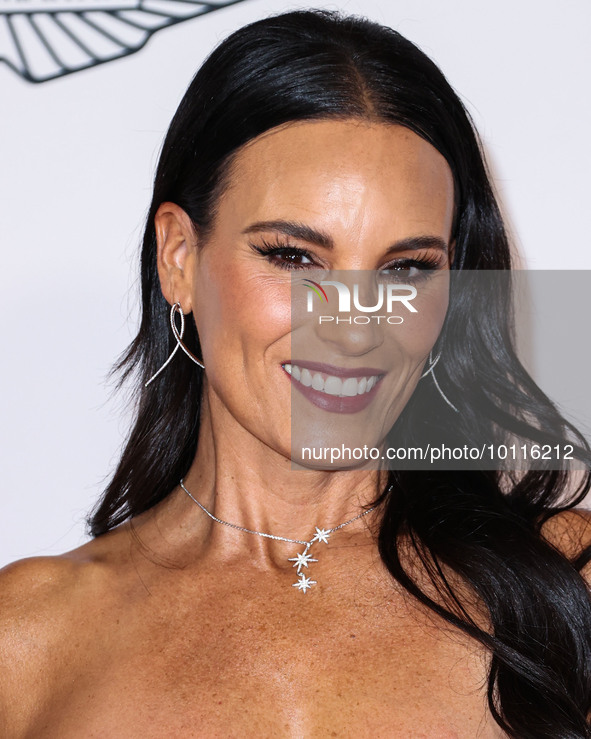 American influencer/Charli D'Amelio's mother Heidi D'Amelio arrives at the 30th Annual Race To Erase MS Gala held at the Fairmont Century Pl...