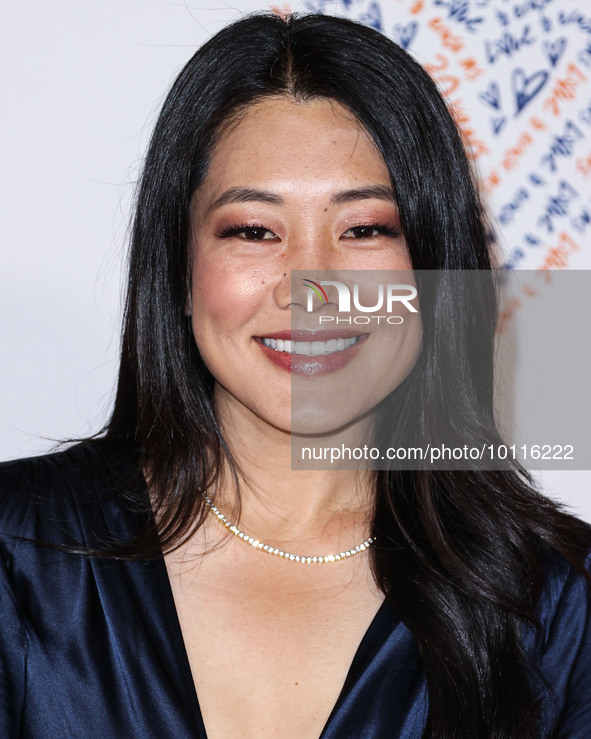 American actress and television personality Crystal Kung Minkoff arrives at the 30th Annual Race To Erase MS Gala held at the Fairmont Centu...