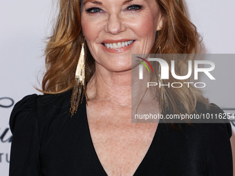 American actress Marg Helgenberger arrives at the 30th Annual Race To Erase MS Gala held at the Fairmont Century Plaza on June 2, 2023 in Ce...