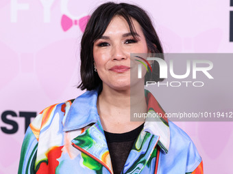 American television and stage actress and screenwriter Zoe Chao arrives at STARZ's 'Party Down' Season 3 FYC Screening Event held at the Hol...