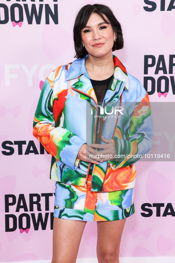 American television and stage actress and screenwriter Zoe Chao arrives at STARZ's 'Party Down' Season 3 FYC Screening Event held at the Hol...