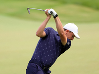 
Jordan Spieth of Dallas, Texas hits from the 18th fairway during The Memorial Tournament presented by Workday at Muirfield Village Golf Clu...