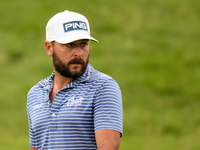 Stephan Jaeger of Germany walks to the 18th green during The Memorial Tournament presented by Workday at Muirfield Village Golf Club in Dubl...