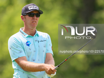 Seamus Power of Waterford, Ireland lines up his shot from the 18th tee during The Memorial Tournament presented by Workday at Muirfield Vill...