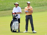 Thomas Detry of Brussels, Belgium takes his club on the 17th fairway during The Memorial Tournament presented by Workday at Muirfield Villag...