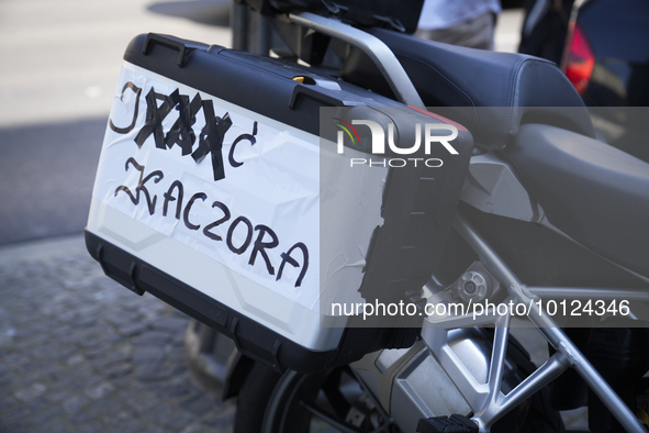 People are seen taking part in a march for unity in Warsaw, Poland on 04 June, 2023. Participants from across the country have come to Warsa...