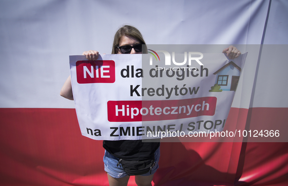 People are seen taking part in a march for unity in Warsaw, Poland on 04 June, 2023. Participants from across the country have come to Warsa...