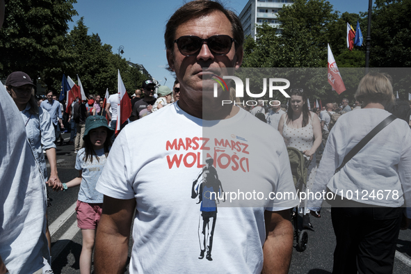 Pro-democratic march in Warsaw gathered up to 500k participants (according to organisers), led by Donald Tusk, former Prime Minister of Pola...