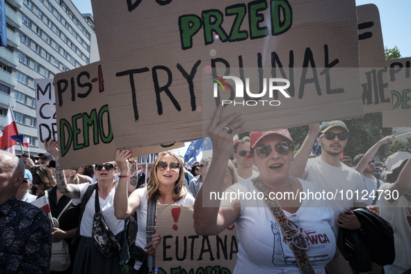 Pro-democratic march in Warsaw gathered up to 500k participants (according to organisers), led by Donald Tusk, former Prime Minister of Pola...