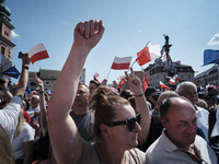 Pro-democratic march in Warsaw gathered up to 500k participants (according to organisers), led by Donald Tusk, former Prime Minister of Pola...