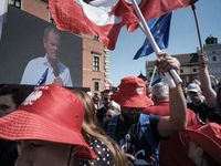 Pro-democratic march in Warsaw gathered up to 500k participants (according to organisers), led by Donald Tusk, former Prime Minister of Pola...