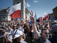 Pro-democratic march in Warsaw gathered up to 500k participants (according to organisers), led by Donald Tusk, former Prime Minister of Pola...