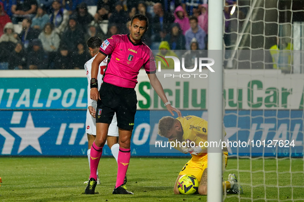 Marco Di Bello, referee, during Atalanta BC against AC Monza, Serie A, at Gewiss Stadium on June 04th, 2023. 