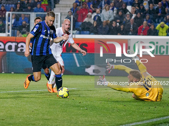 Teun Koopmeiners (#7 Atalanta BC) score goal during Atalanta BC against AC Monza, Serie A, at Gewiss Stadium on June 04th, 2023. (