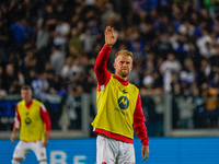 Christian Gytkjaer (#9 AC Monza) thanks the fans during Atalanta BC against AC Monza, Serie A, at Gewiss Stadium on June 04th, 2023. (