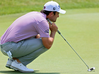 Davis Riley of Hattiesburg looks over the 17th green during The Memorial Tournament presented by Workday at Muirfield Village Golf Club in D...