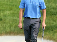 Patrick Cantlay of Jupiter, Florida walks on the 18th green during The Memorial Tournament presented by Workday at Muirfield Village Golf Cl...