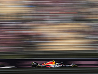 Sergio Perez of Mexico driving the (11) Oracle Red Bull Racing RB19 during practice ahead of the F1 Grand Prix of Spain at Circuit de Barcel...