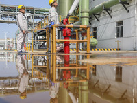 

Members of a chemical company are conducting a tank rescue drill in Huai'an City, Jiangsu Province, China, on June 12, 2023. (