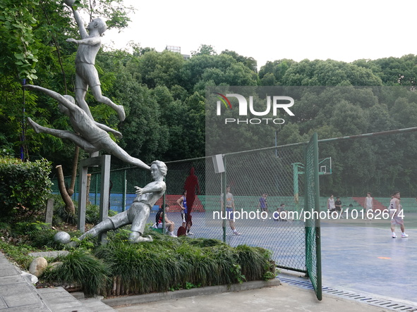  A general view of Hubei Three Gorges Vocational College in Yichang, Hubei Province, China, June 13, 2023. On June 13, 2023, the National De...