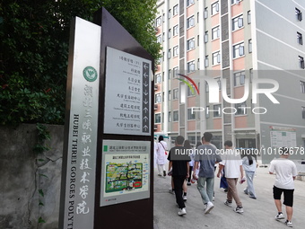  A general view of Hubei Three Gorges Vocational College in Yichang, Hubei Province, China, June 13, 2023. On June 13, 2023, the National De...