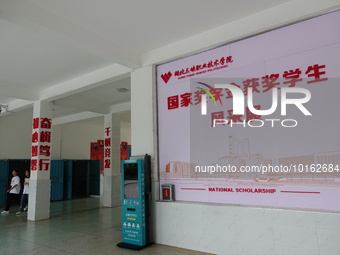  A general view of Hubei Three Gorges Vocational College in Yichang, Hubei Province, China, June 13, 2023. On June 13, 2023, the National De...