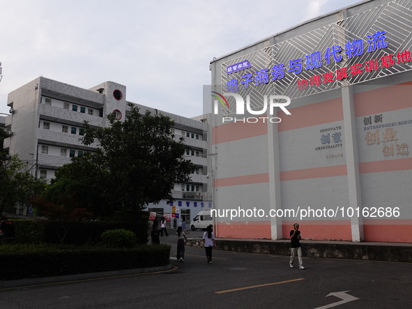  A general view of Hubei Three Gorges Vocational College in Yichang, Hubei Province, China, June 13, 2023. On June 13, 2023, the National De...