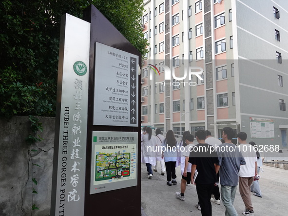  A general view of Hubei Three Gorges Vocational College in Yichang, Hubei Province, China, June 13, 2023. On June 13, 2023, the National De...