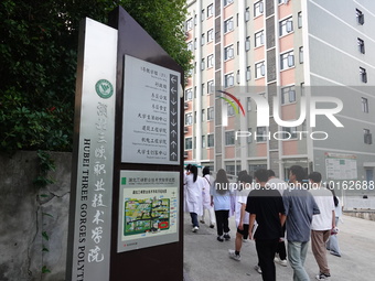  A general view of Hubei Three Gorges Vocational College in Yichang, Hubei Province, China, June 13, 2023. On June 13, 2023, the National De...