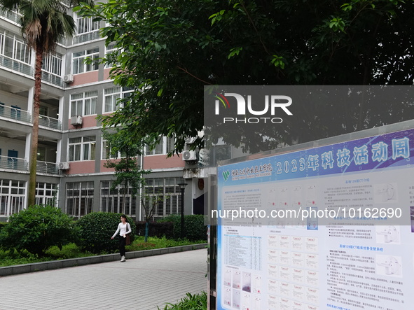  A general view of Hubei Three Gorges Vocational College in Yichang, Hubei Province, China, June 13, 2023. On June 13, 2023, the National De...