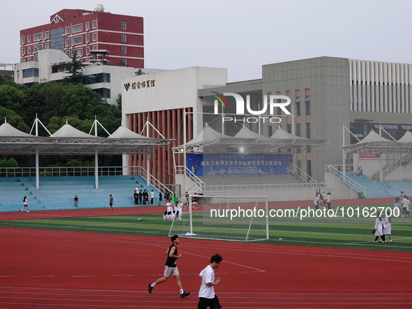  A general view of Hubei Three Gorges Vocational College in Yichang, Hubei Province, China, June 13, 2023. On June 13, 2023, the National De...