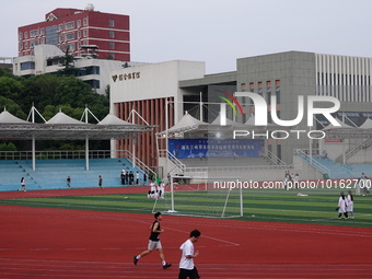  A general view of Hubei Three Gorges Vocational College in Yichang, Hubei Province, China, June 13, 2023. On June 13, 2023, the National De...