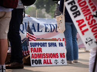 Members of the Asian American Coalition for Education and the DC chapter of the Asian American Political Action Committee celebrates theUS S...