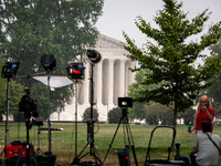 The US Supreme Court appears hazy due to smoke from Canadian wildfires hours after the Court ruled that universities cannot consider race in...