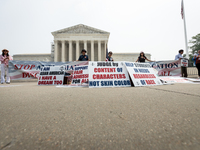 People celebrate the US Supreme Court ruling that universities cannot consider race in admissions.  The pair of cases brought by Students fo...