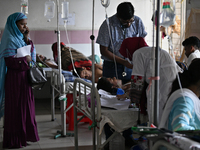 People suffering from dengue fever as they admitted for treatment at a government hospital in Dhaka, Bangladesh, on June 05, 2023. The dengu...