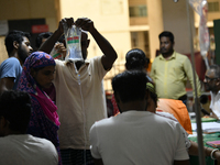 People suffering from dengue fever as they admitted for treatment at a government hospital in Dhaka, Bangladesh, on June 05, 2023. The dengu...