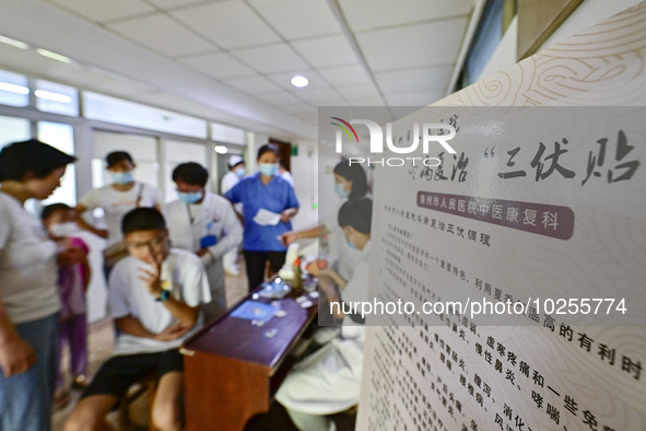 

At the Rehabilitation Department of Traditional Chinese Medicine of the People's Hospital in Qingzhou City, Shandong Province, China, a me...