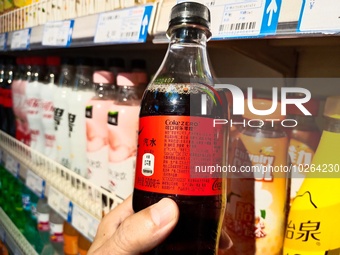 

Drinks containing aspartame are being sold at a supermarket in Suqian, Jiangsu province, China, on July 14, 2023. The World Health Organiz...