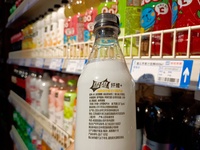 

Drinks containing aspartame are being sold at a supermarket in Suqian, Jiangsu province, China, on July 14, 2023. The World Health Organiz...