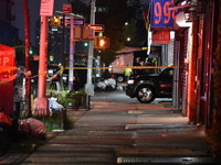 Multiple people stabbed early in the morning in Queens, New York, United States on July 14, 2023. Two people were reportedly stabbed outside...