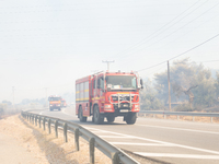 The wildfire in the central Greek region of Attica rapidly spread within 24 hours. The forest fire that ignited on Monday in the Dervenochor...