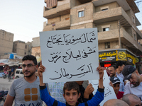 Solidarity with cancer patients in Afrin, northwestern Syria,on july 23, 2023,  as they shave their hair in support of cancer patients exper...